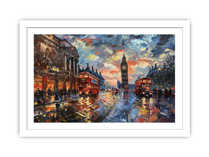 London Clock Art  print framed Print