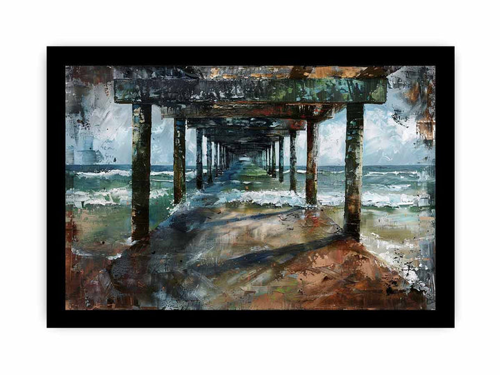 Pier Art framed Print