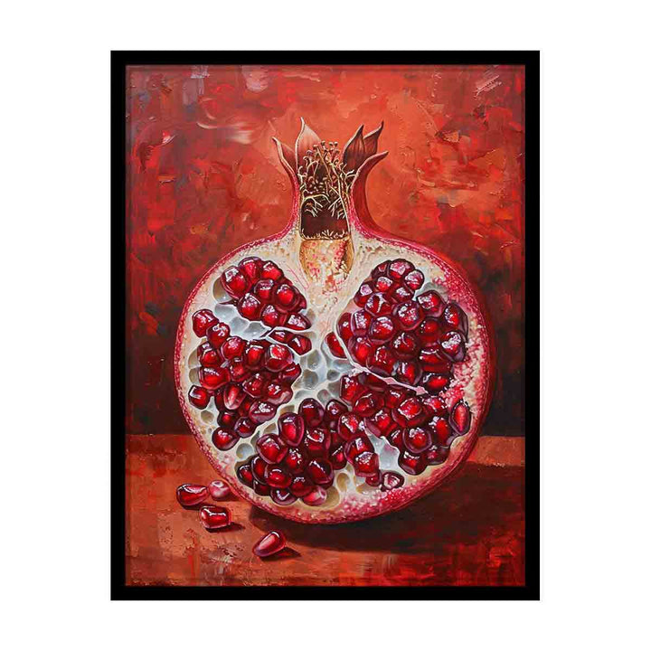 Pomegranate framed  Print canvas Print