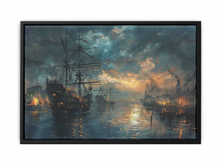 Port Art Print canvas Print