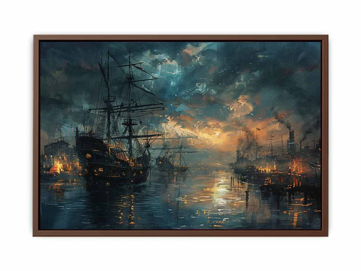 Port Art Print Painting