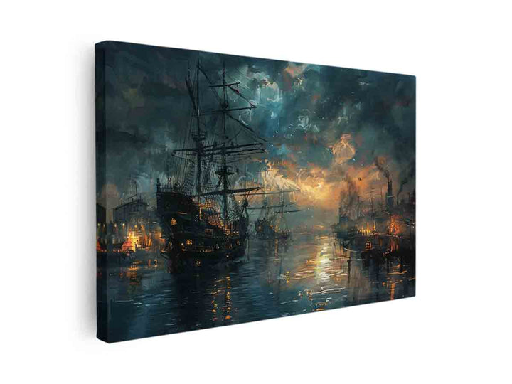 Port Art Print canvas Print