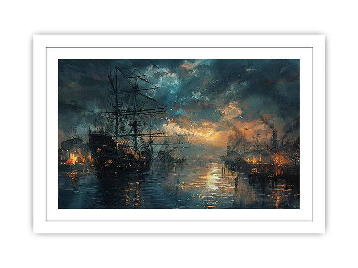 Port Art Print framed Print