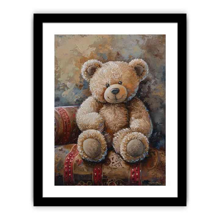 Teddy Bear Art framed Print