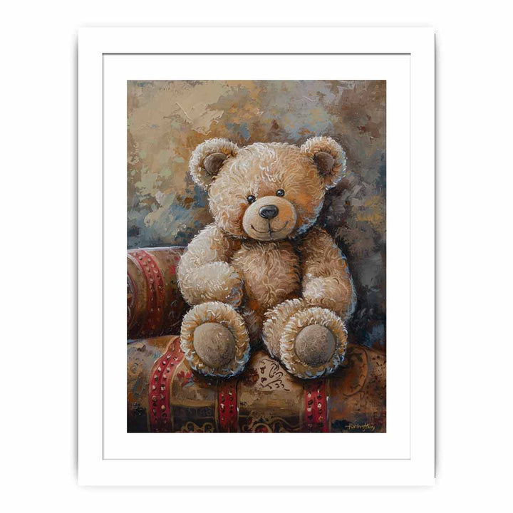 Teddy Bear Art framed Print