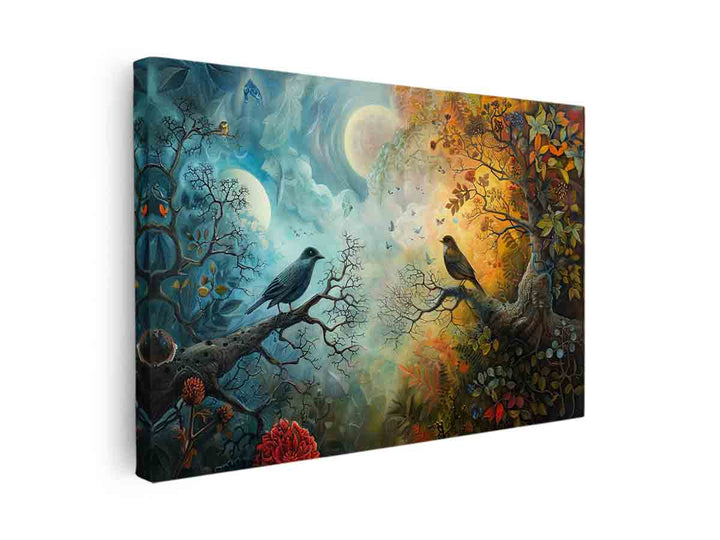 Love Bird Art  canvas Print