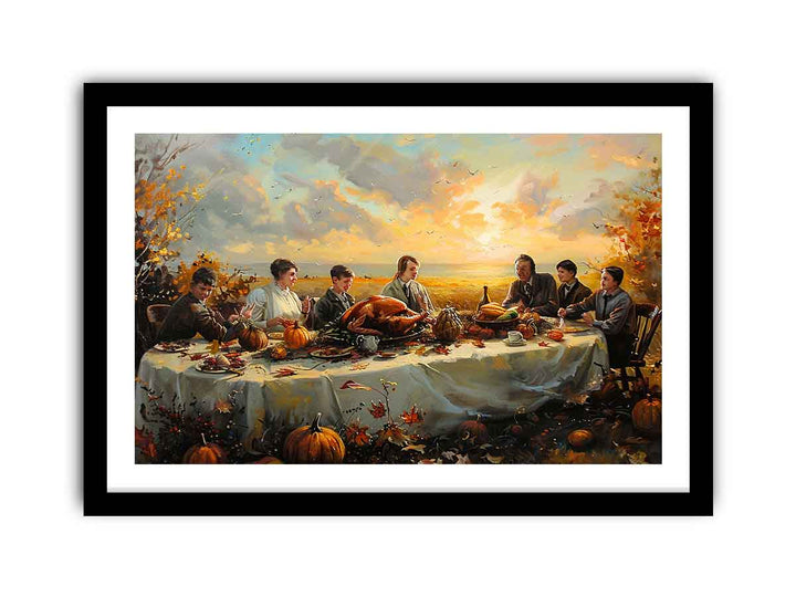 Thanksgiving Painting framed Print