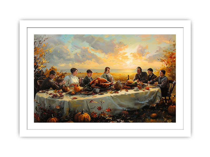 Thanksgiving Painting framed Print