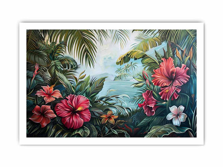 Tropical  Art Print framed Print