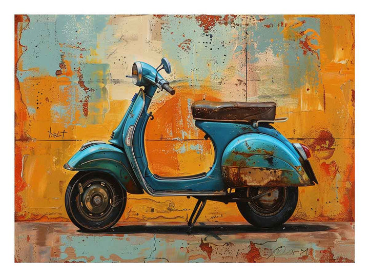 Vespa  Scooter Art Print