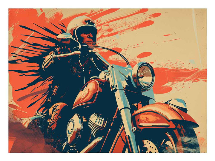 Vintage Motorcycle Art Print