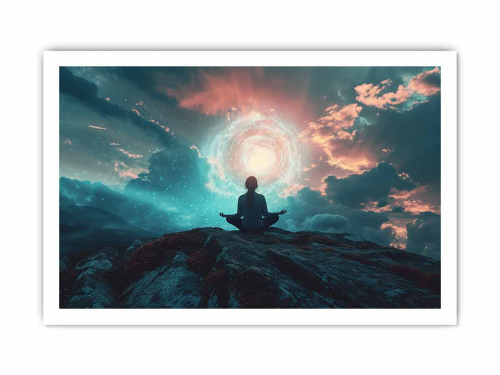 Meditation Art framed Print