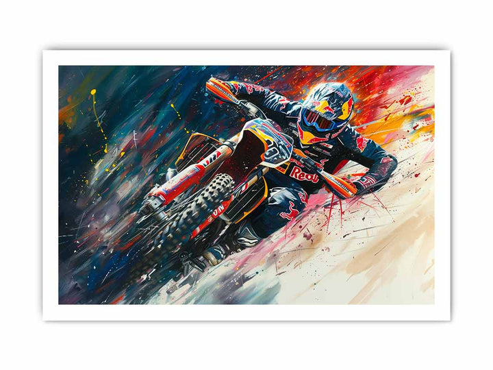 Redbull  Inspired  Painting framed Print