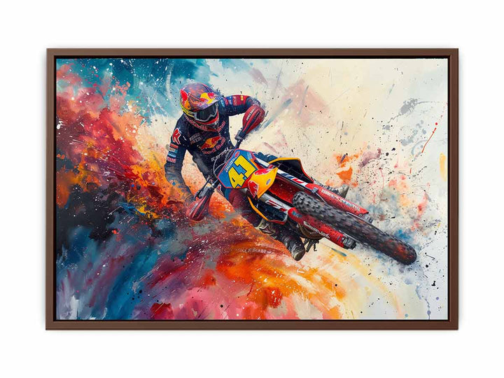 Bike Race Art print Painting