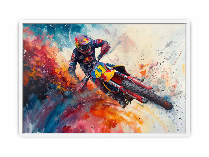 Bike Race Art print Painting