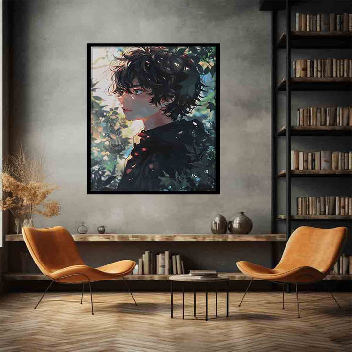 Anime Boy Art Print