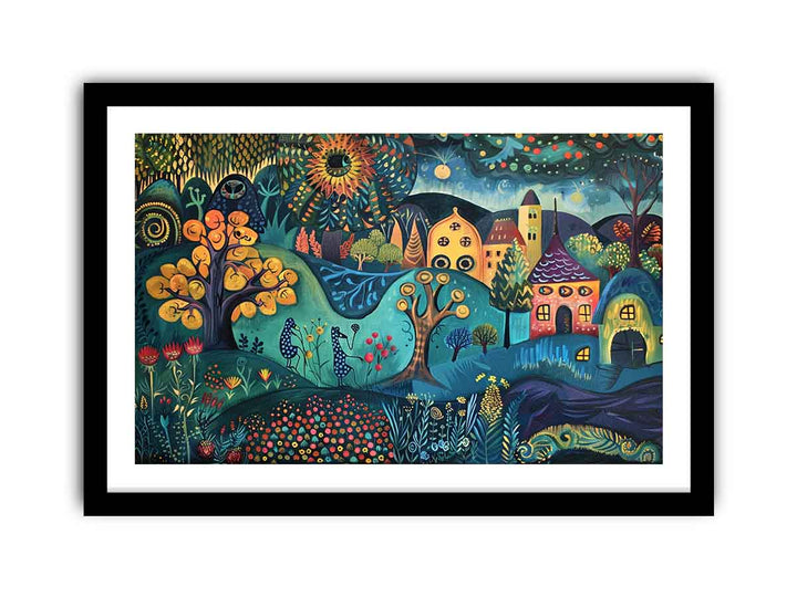 Folk Art framed Print