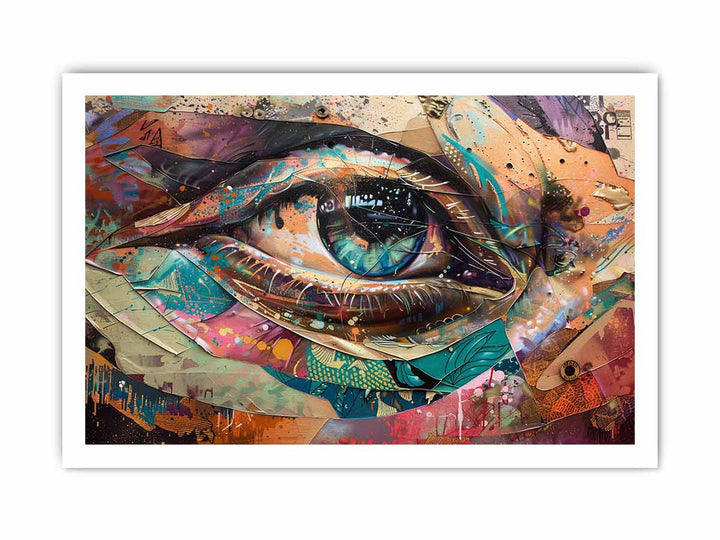 Deep eye Art framed Print