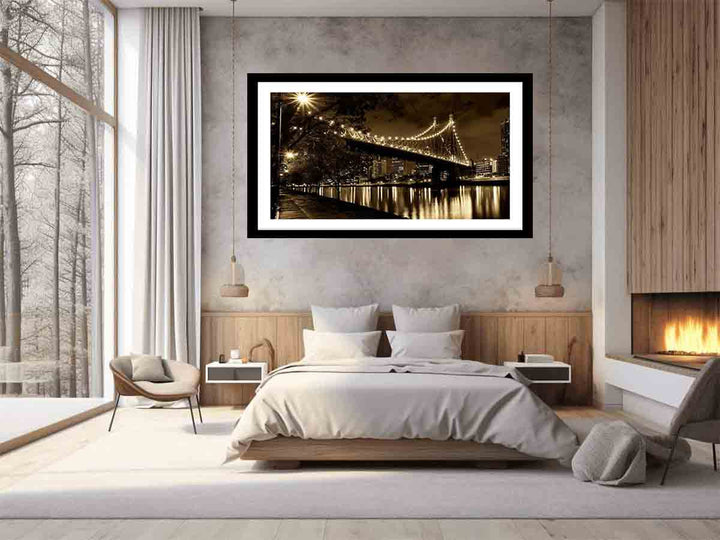 Story Bridge at Night Art Print