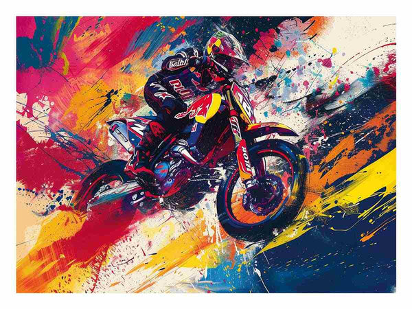 Bike  Rider Art Print