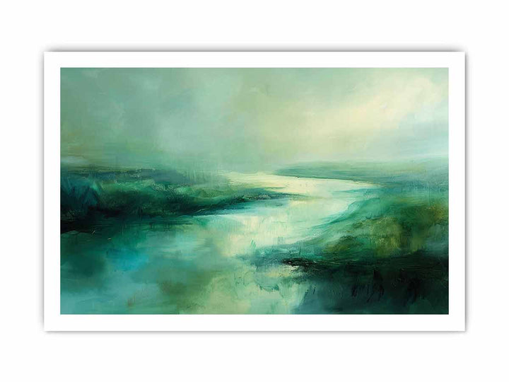 Green River Art framed Print