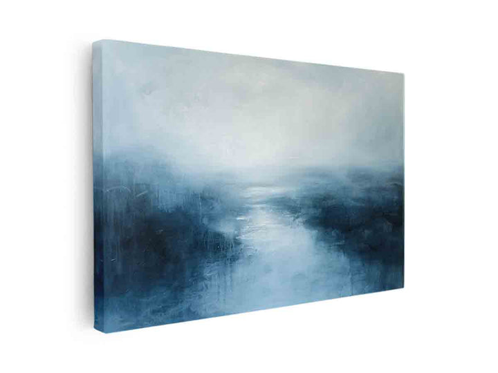 Blue  Abstract river canvas Print