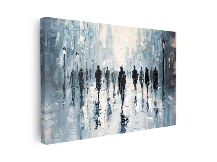 Street Walk in Paris canvas Print