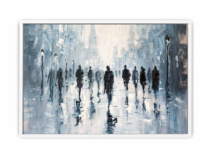 Street Walk in Paris  Painting