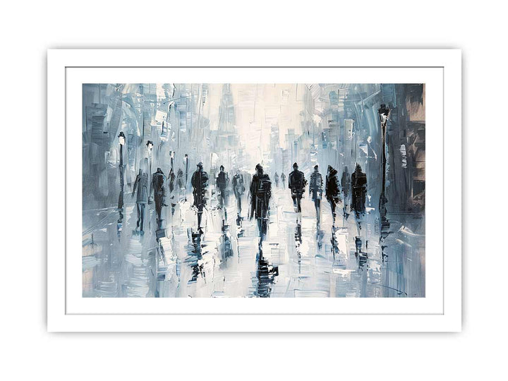 Street Walk in Paris  framed Print