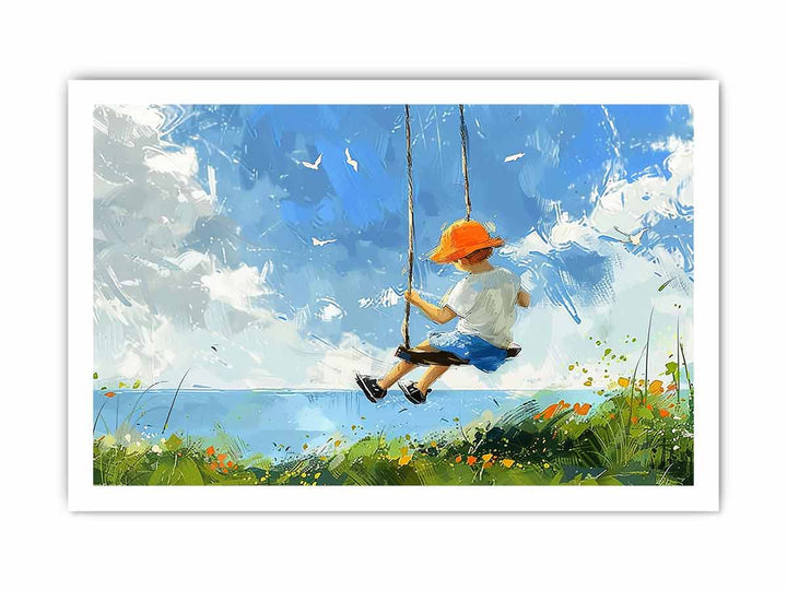 Swinging Art framed Print