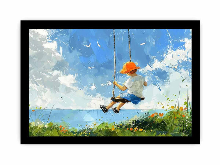 Swinging Art framed Print