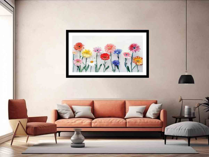 Watercolor Daisies Art Print