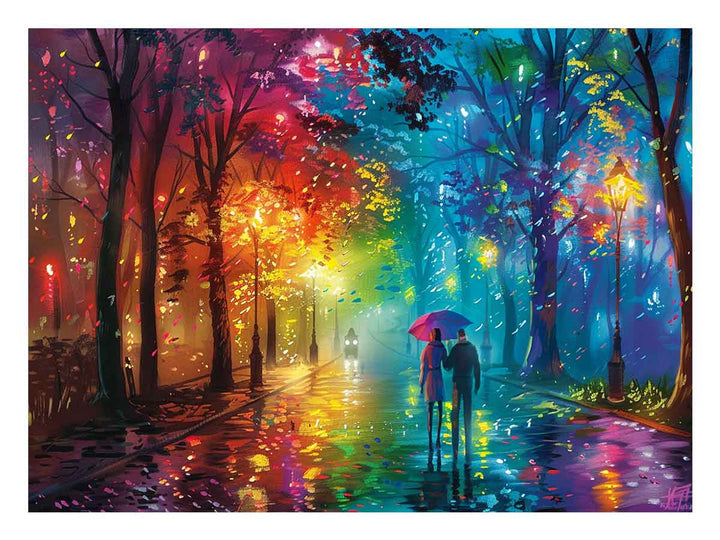 Raibow Walk Art Print