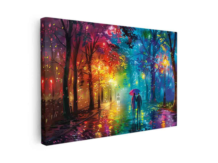 Raibow Walk Art canvas Print