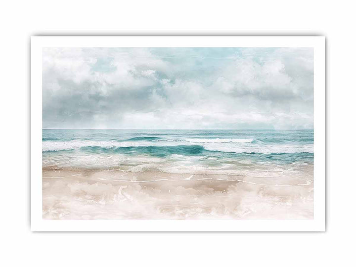 Abstract Beach Art framed Print