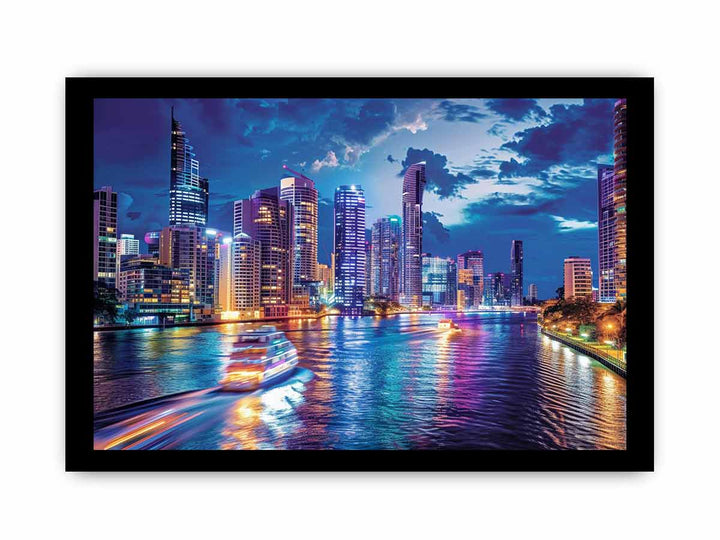 Brisbane River Print framed Print