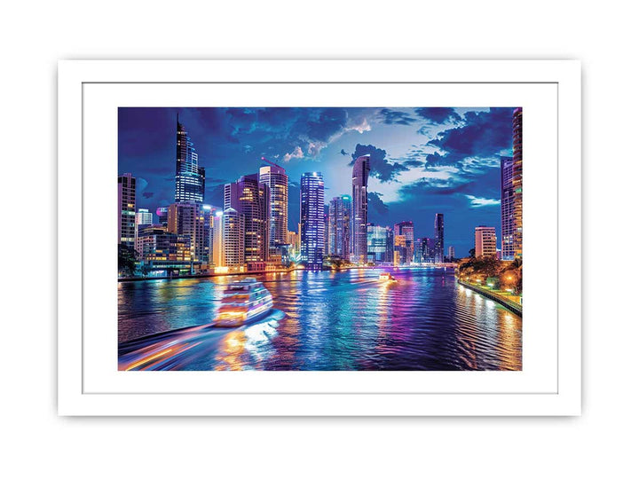 Brisbane River Print framed Print