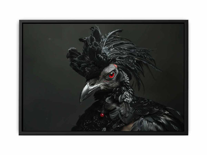  Black Cocky Art canvas Print