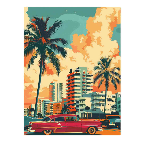 miami Painting Art Print