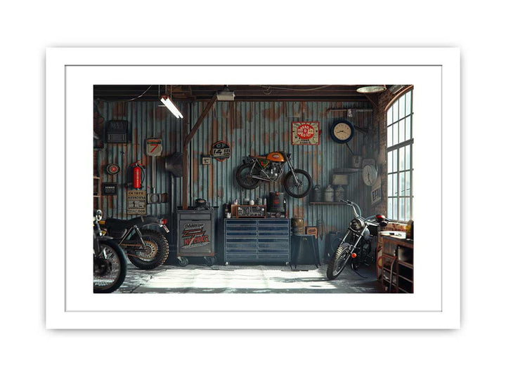 Garage Art framed Print