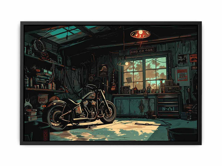 Garage Frame Print canvas Print