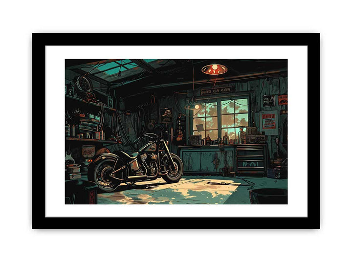 Garage Frame Print framed Print