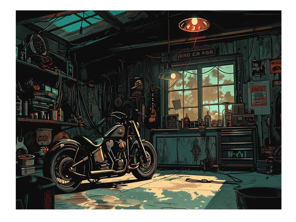 Garage Frame Art Print