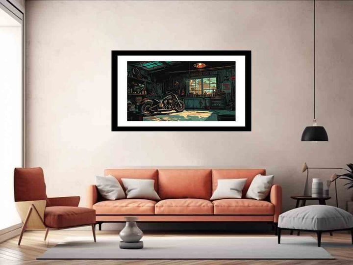 Garage Frame Art Print