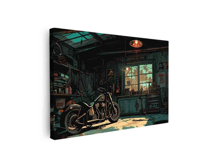 Garage Frame Print canvas Print