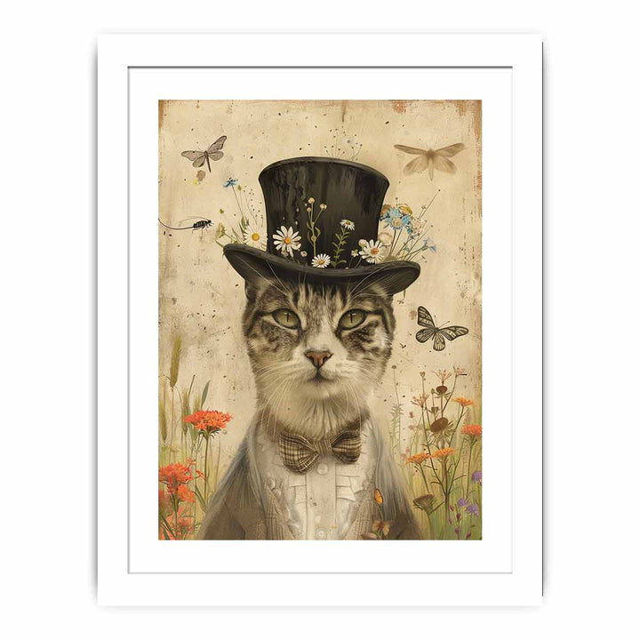 Cat Art framed Print