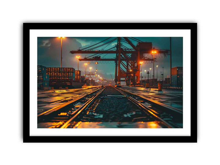 Port Art framed Print