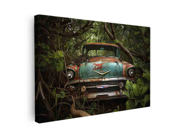 Vinatge car Art canvas Print