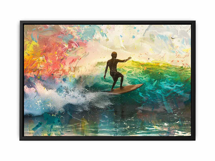 RainbowSurf Art canvas Print