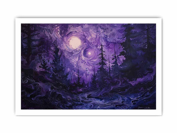 Purple Thought  framed Print